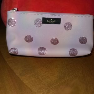 Kate Spade makeup case - pink glitter